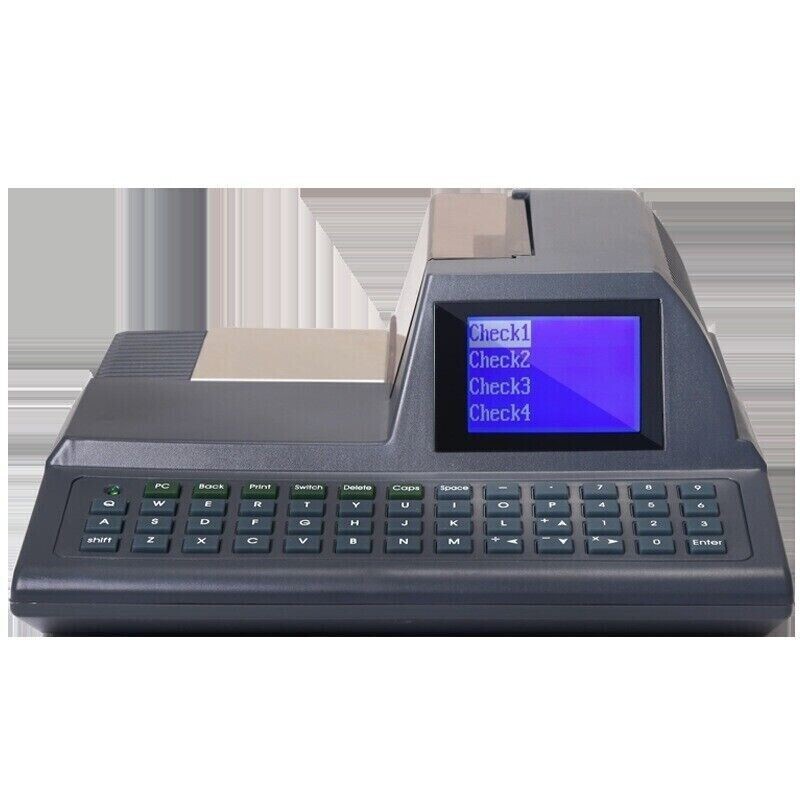 Keyboard Check Printer English Electronic Bank Counter Check Printer
