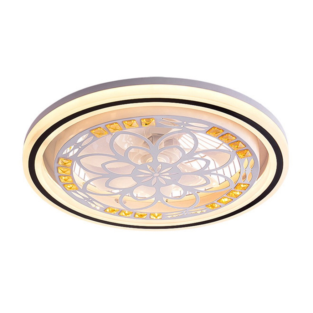 Modern Dimmable LED Ceiling Fan Light with Remote Control & Stylish Design