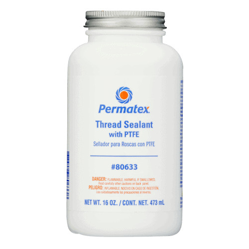 Permatex 80633 Thread Sealant With PTFE, 16 OZ