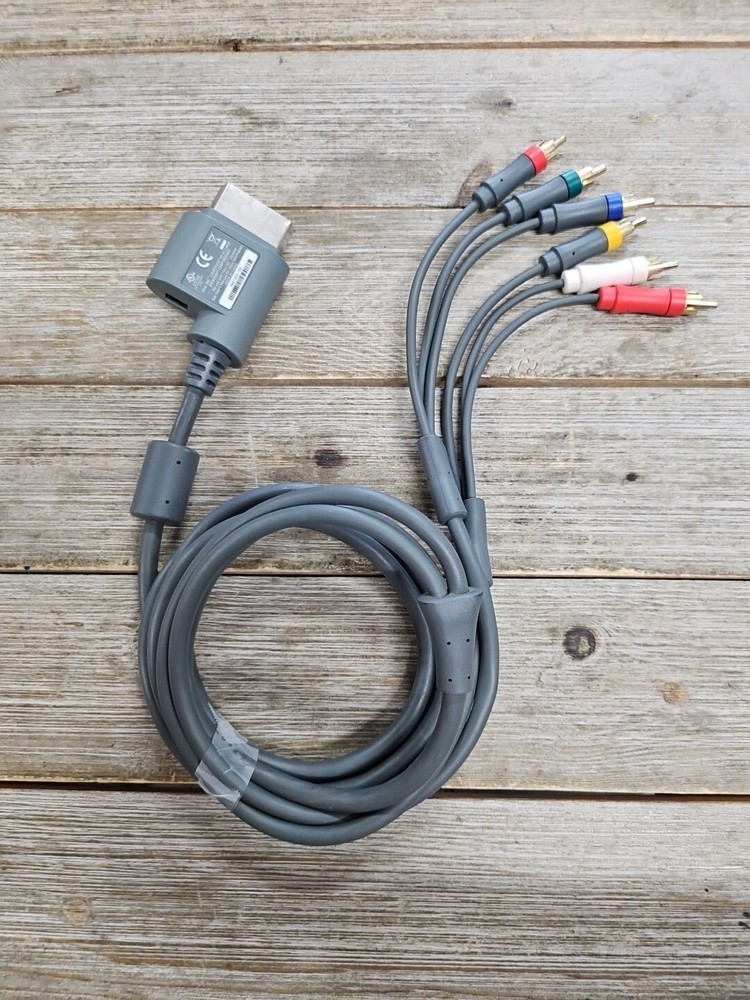 Microsoft Xbox 360 Console Component HD TV AV Cable Wire
