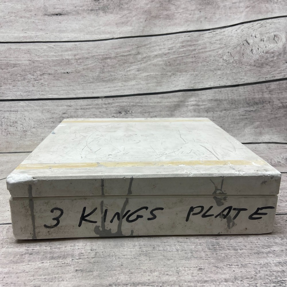 Unbranded Ceramic Casting Mold Three Kings Plate