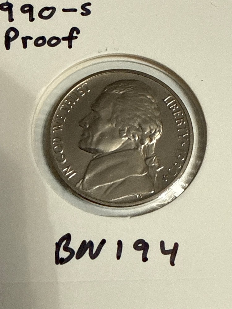 1990-S Jefferson Nickel Proof