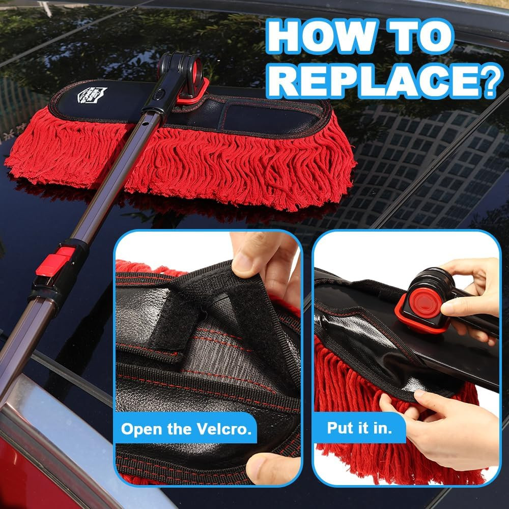 Suitable for Car Duster,Car Duster Replacement Kit,Scratch Free，Feather Duster