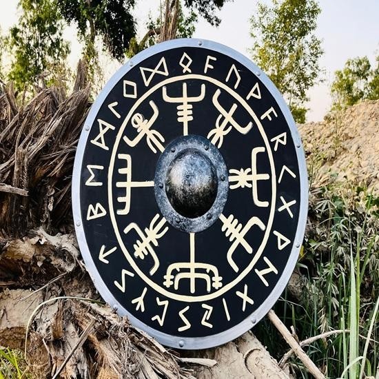 Authentic Battleworn Viking Shield Cosplay Battle Ready Shield Fully Functional