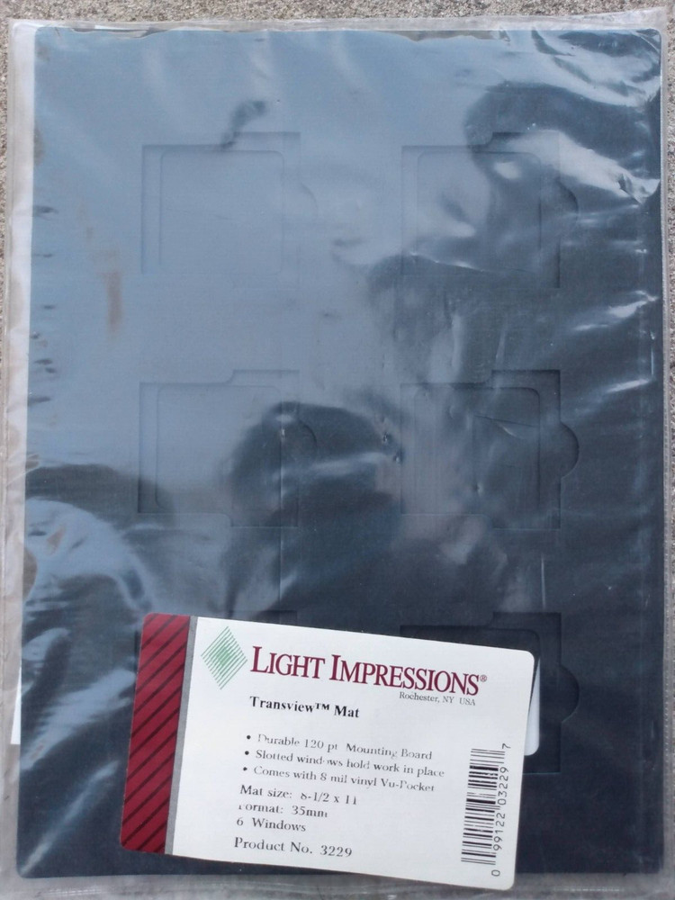 NEW! Light Impressions 35mm 6 Slide Presentation Display Storage Mat Boards