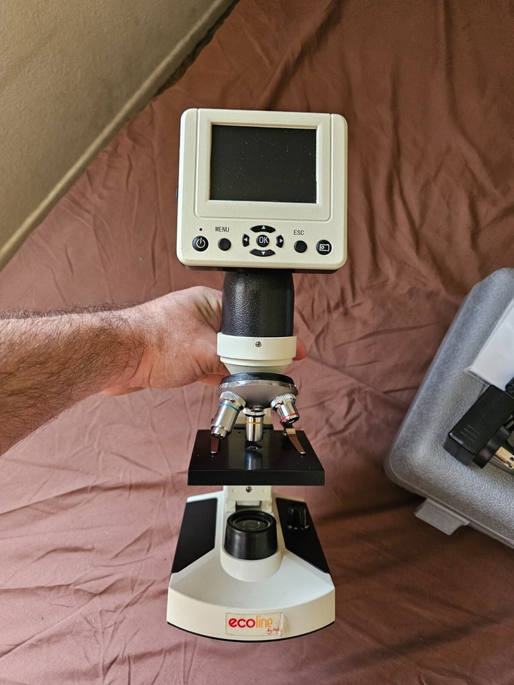 Motic Ecoline Advanced Digital Microscope Nice Lenses, 3.5" LCD Screen, Camera