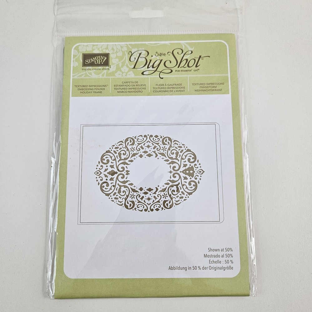 Stampin Up Big Shot Embossing Folder Holiday Frame