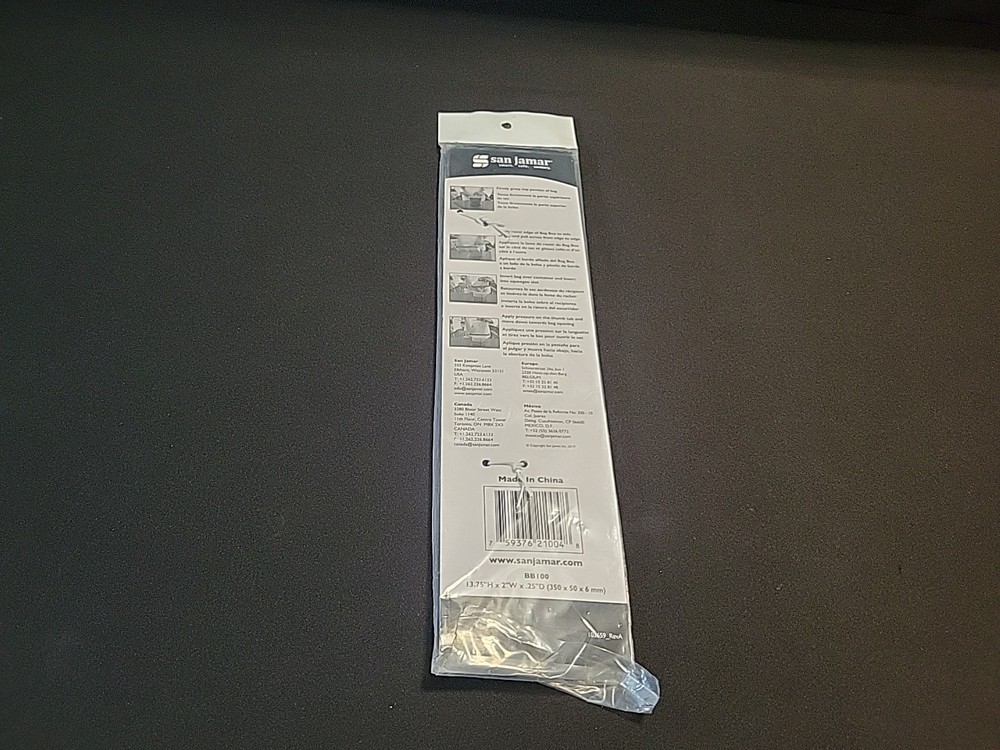 San Jamar BB100 Bag Boa Bag Cutter Polypropylene Blue