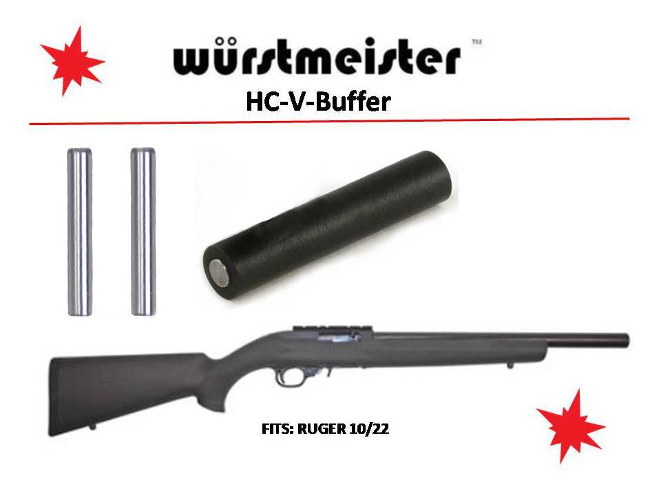 HC-V-BUFFER + CUSTOM TRIGGER GROUP PINS for Ruger 10/22 - Superior Quality!