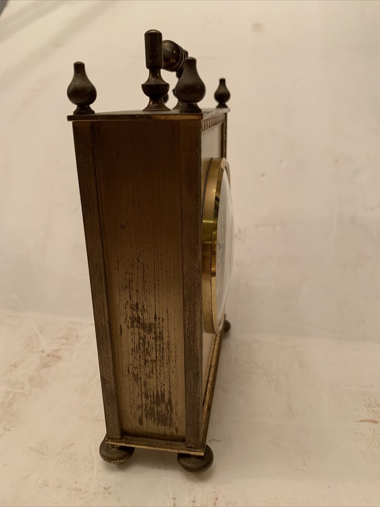 Vintage Germany Kienzle Automatic Brass Table Clock. Works Fine.