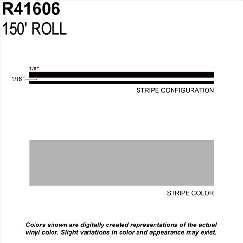 MS, 1/4" X 150'; Silver Metallic SHR41606 Brand New!
