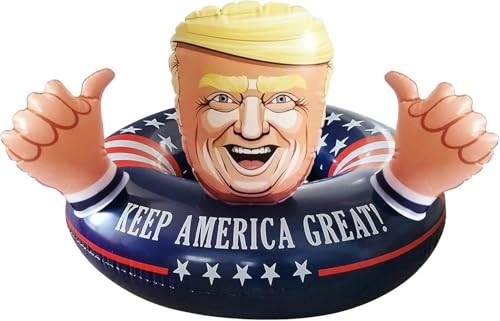 Summer Fun Pool Float - Inflatable Trump Design for Pool Parties & Relaxation