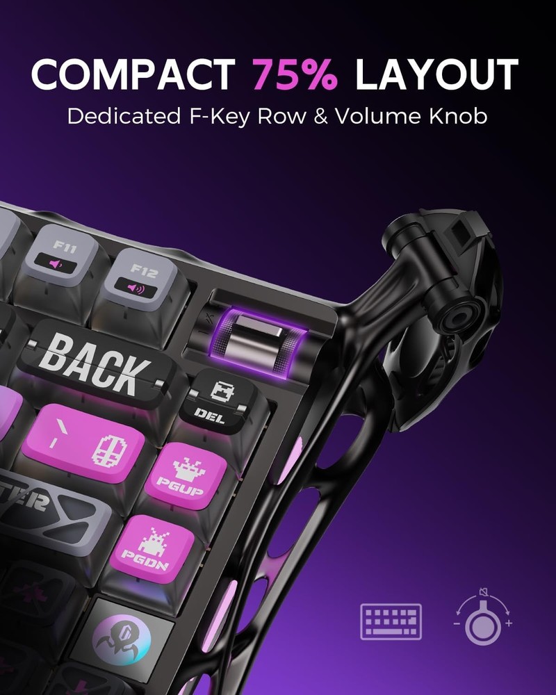 GravaStar Mercury K1 Pro Wireless Mechanical Gaming Keyboard