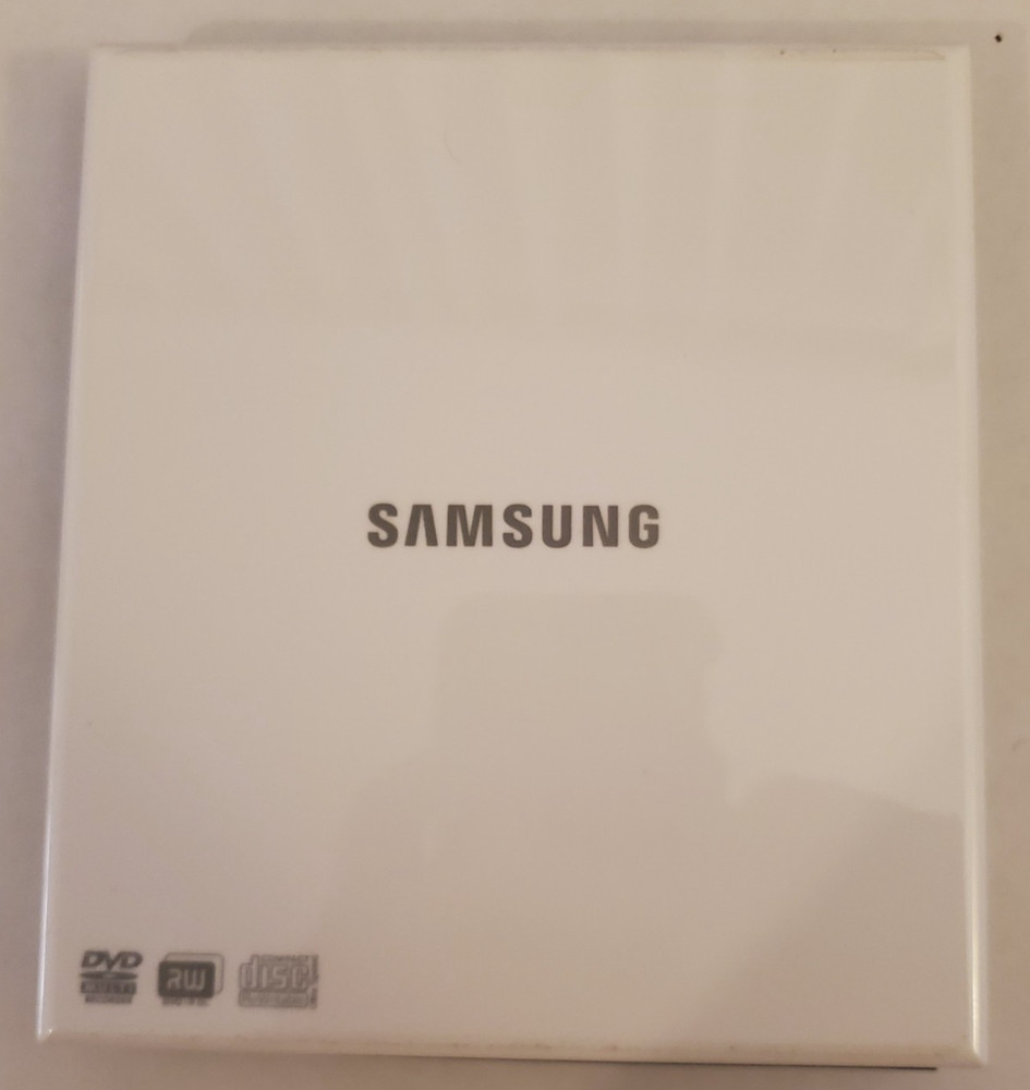 Samsung, External DVD Writer, Model SE-S084, White, Tested, See Description