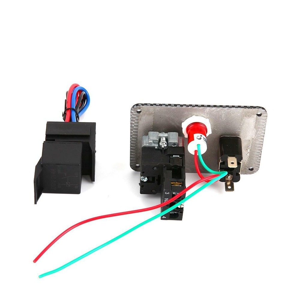 Universal Vehicle 12V Ignition Switch Panel Engine Start Push Button LED Toggle