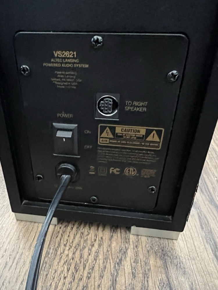 Altec Lansing Powered Audio System Model VS2621 2.1 System