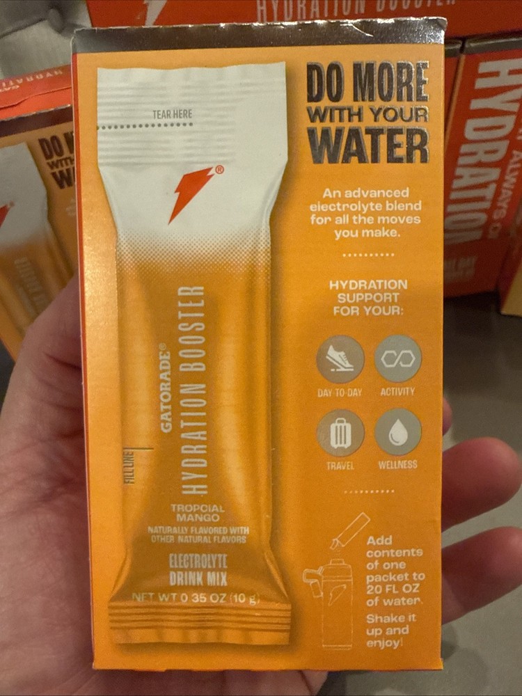 66 Tropical Mango Gatorade Hydration Booster BB 3/26