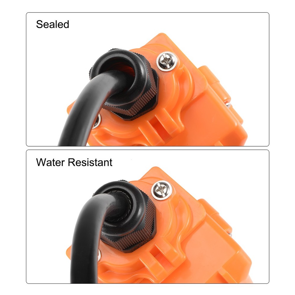 7-14mm PG16 Cable Gland Waterproof Plastic Joint Adjustable Locknut 8Pcs