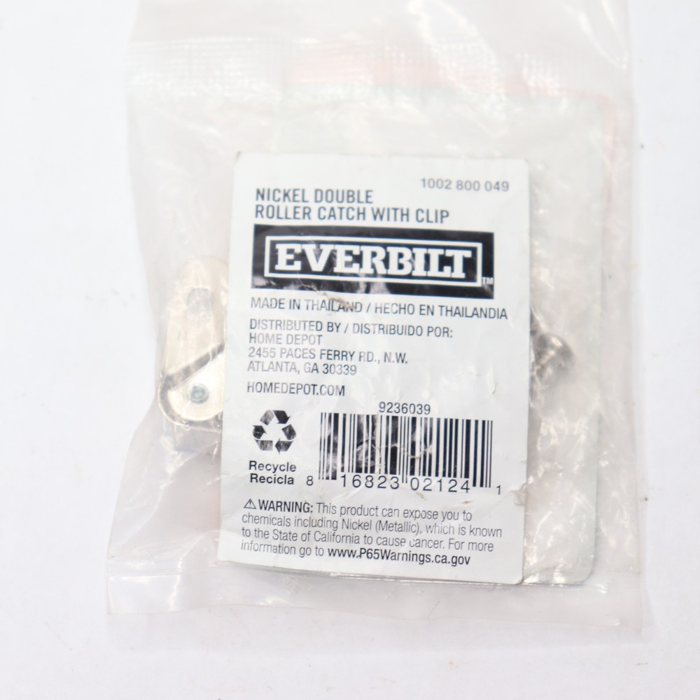 Everbilt Double Roller Catch Nickel Plated 923603900