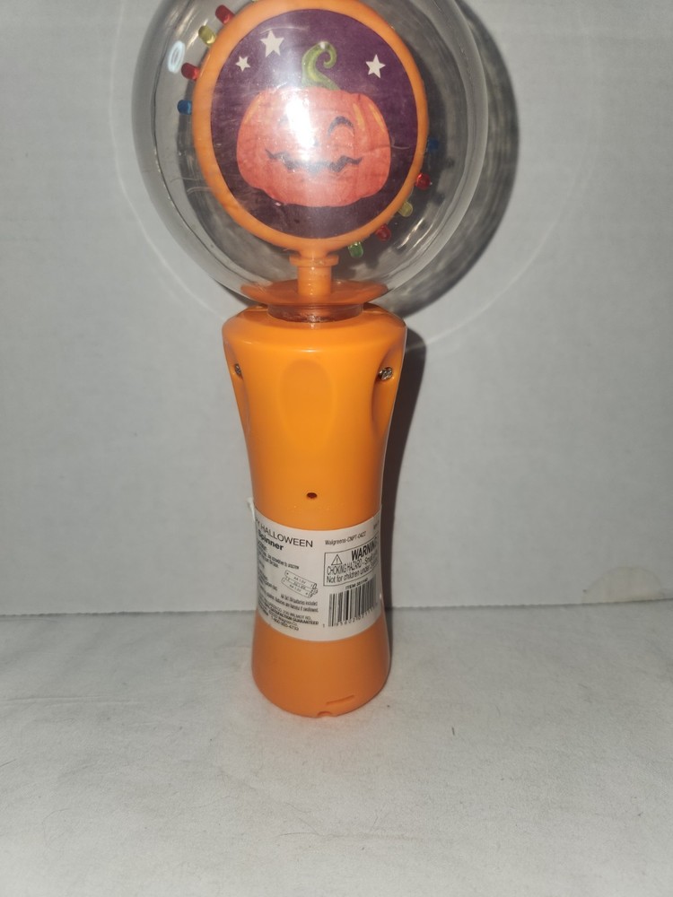 Light Up Halloween Pumpkin Spinner Trick or Treat