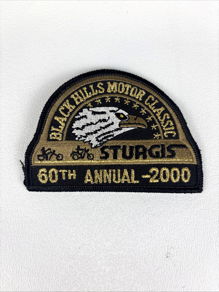 Sturgis 60th Black Hills Motor Classic Patch 2000 VTG