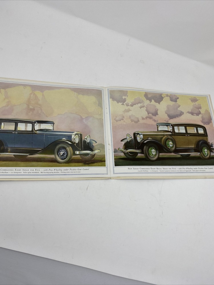 WORLD FAMOUS STUDEBAKER Commander Eight 1930 Advertising SALES BROCHURE