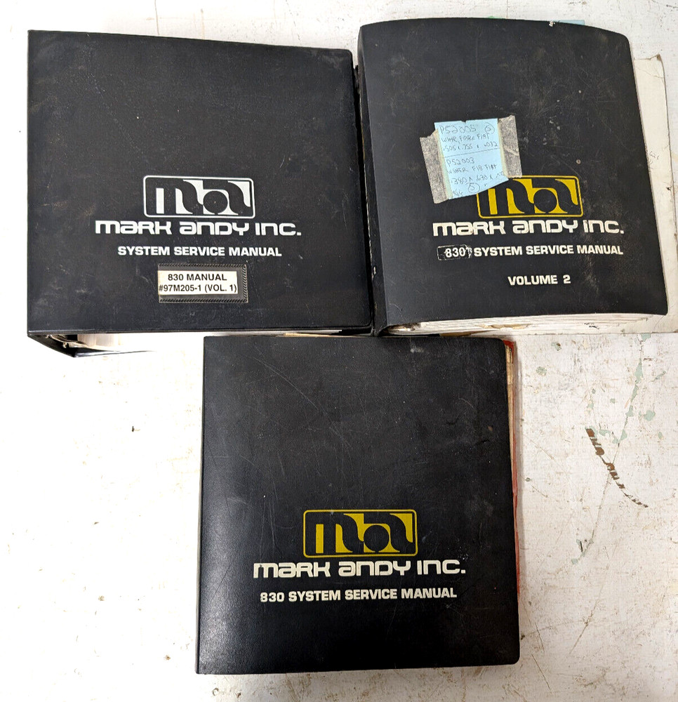 Mark Andy 830 System Press Service Manuals