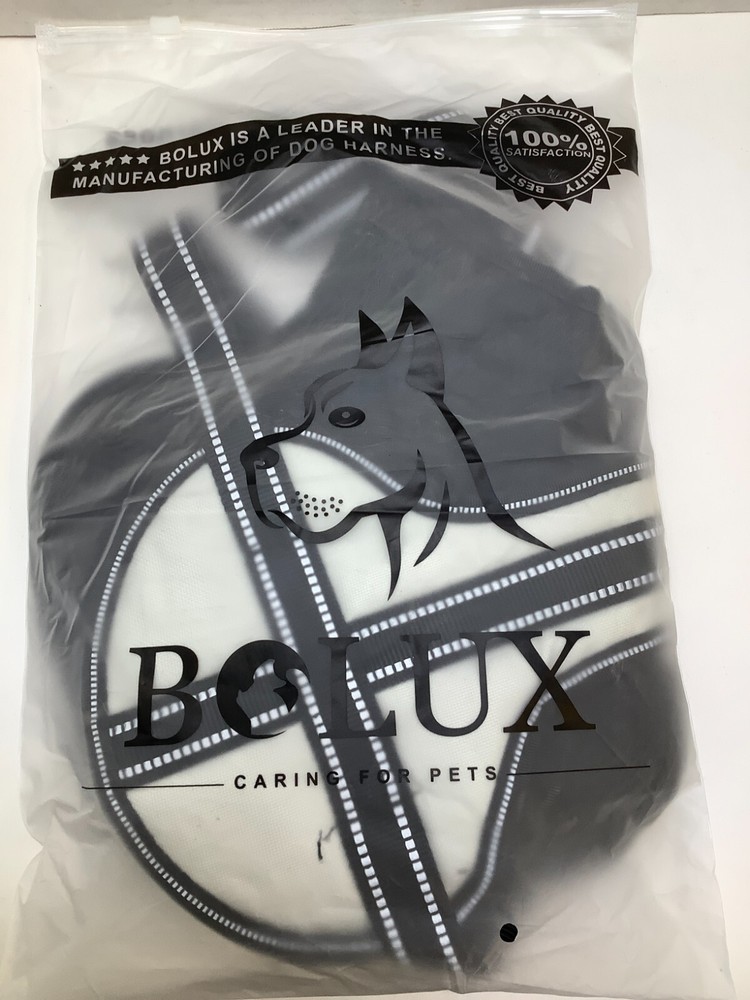 Bolux Dog Harness, No-Pull, Reflective, Breathable, Adjustable, OffWhite, XLarge