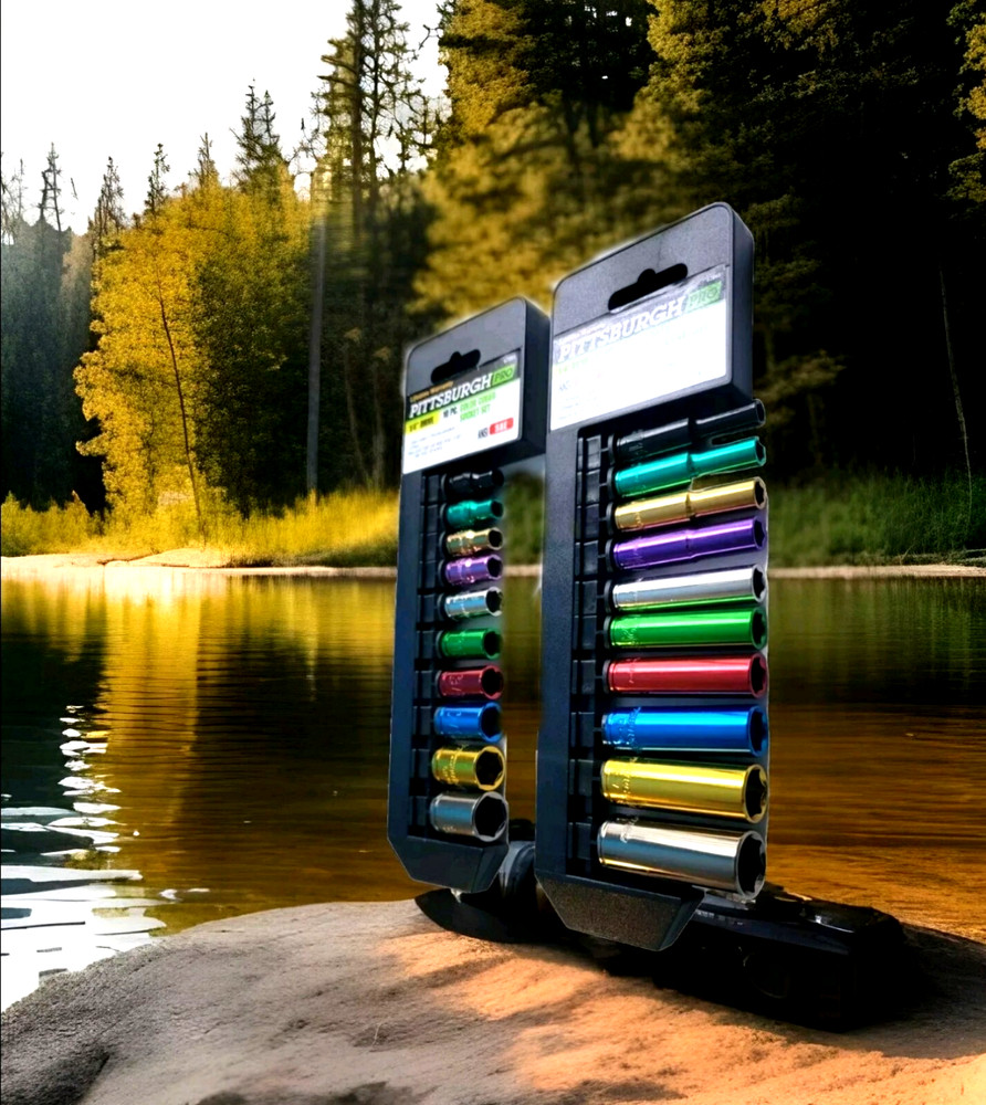 Combo 1/4" Sae Pittsburgh Colored Coded Set.