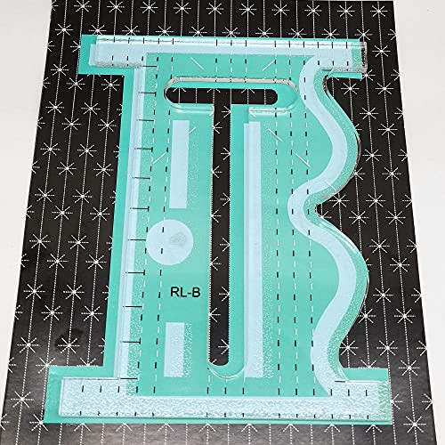 Quilting Ruler Sid is A Straight,Curvy Quilting Tool with A Cut Out Center to