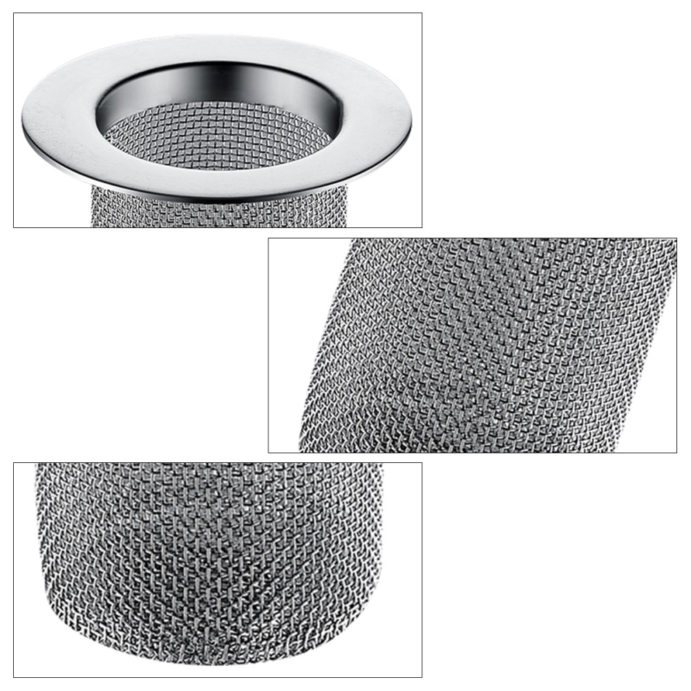 2 Pack Filter for Wash Basin Basket Kitchen Sink Drainage Strainer