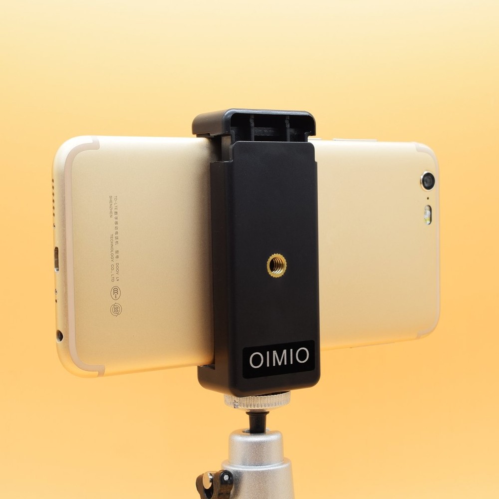 Universal Cell Phone Tripod Mount Adapter, OIMIO longer, 2pack black