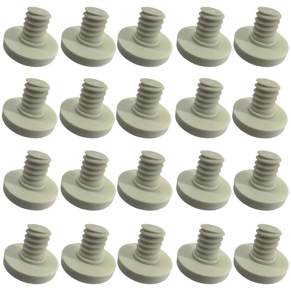 20 PCS Replacement Bolts Compatible with Suncast Storage Sheds for 3/8, White