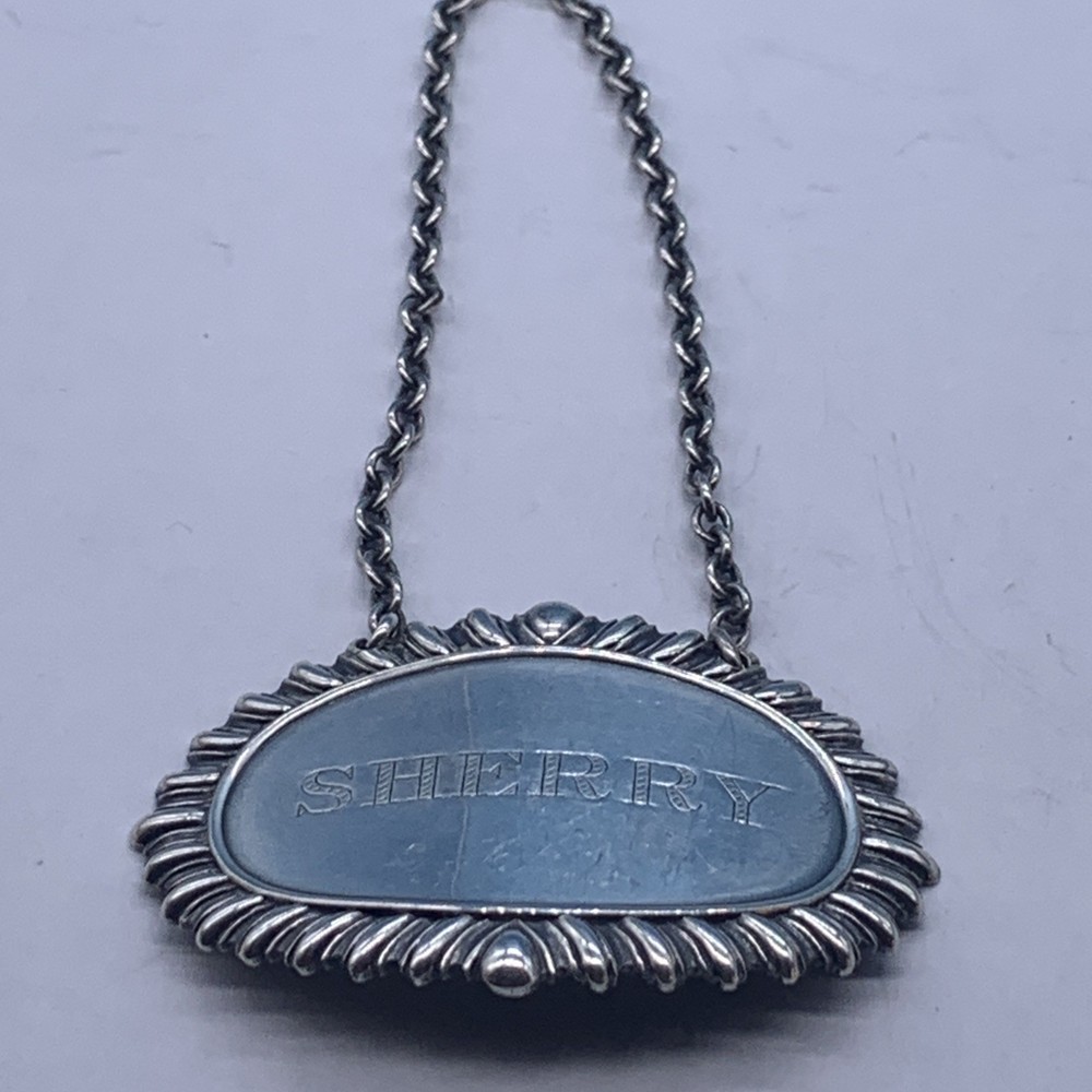Vintage Sterling Silver Sherry Liquor Collar
