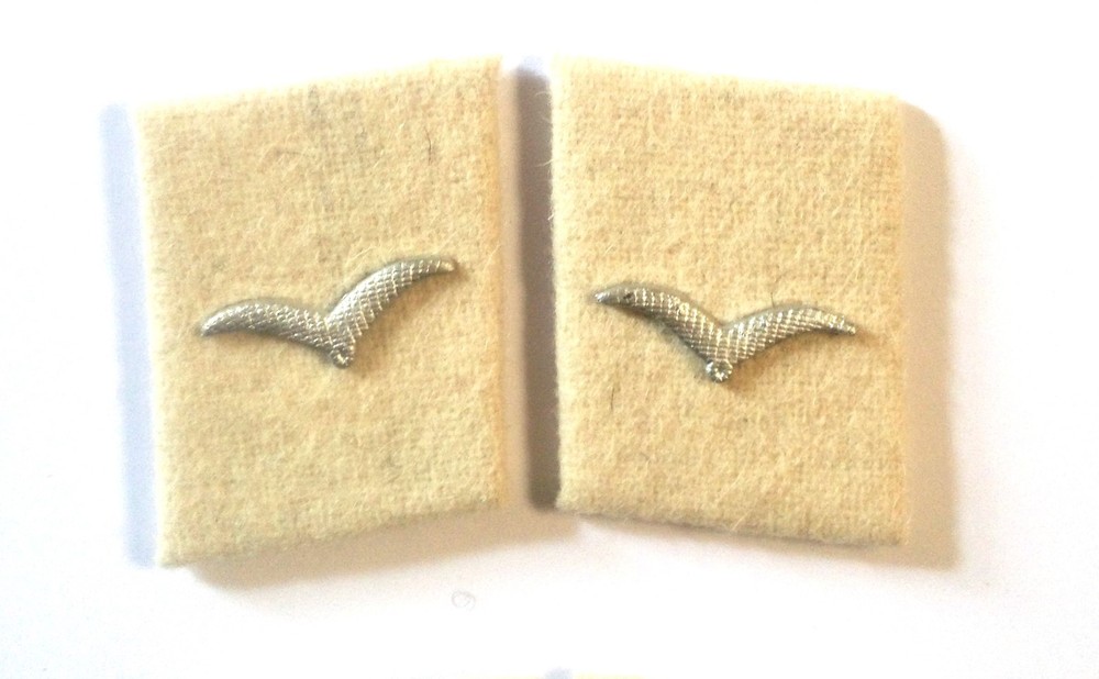 German Luftwaffe H.G. DIVISION MANN Collar tabs WHITE  background