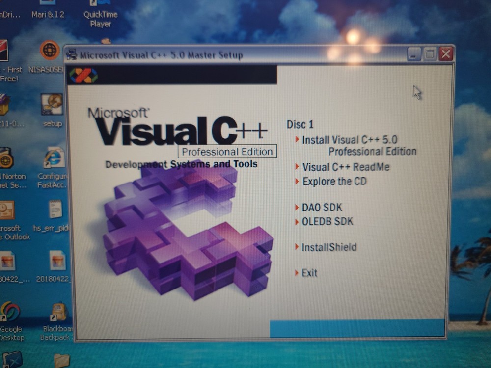 Microsoft Visual C++ 5.0 Professional Edition CD & Case only