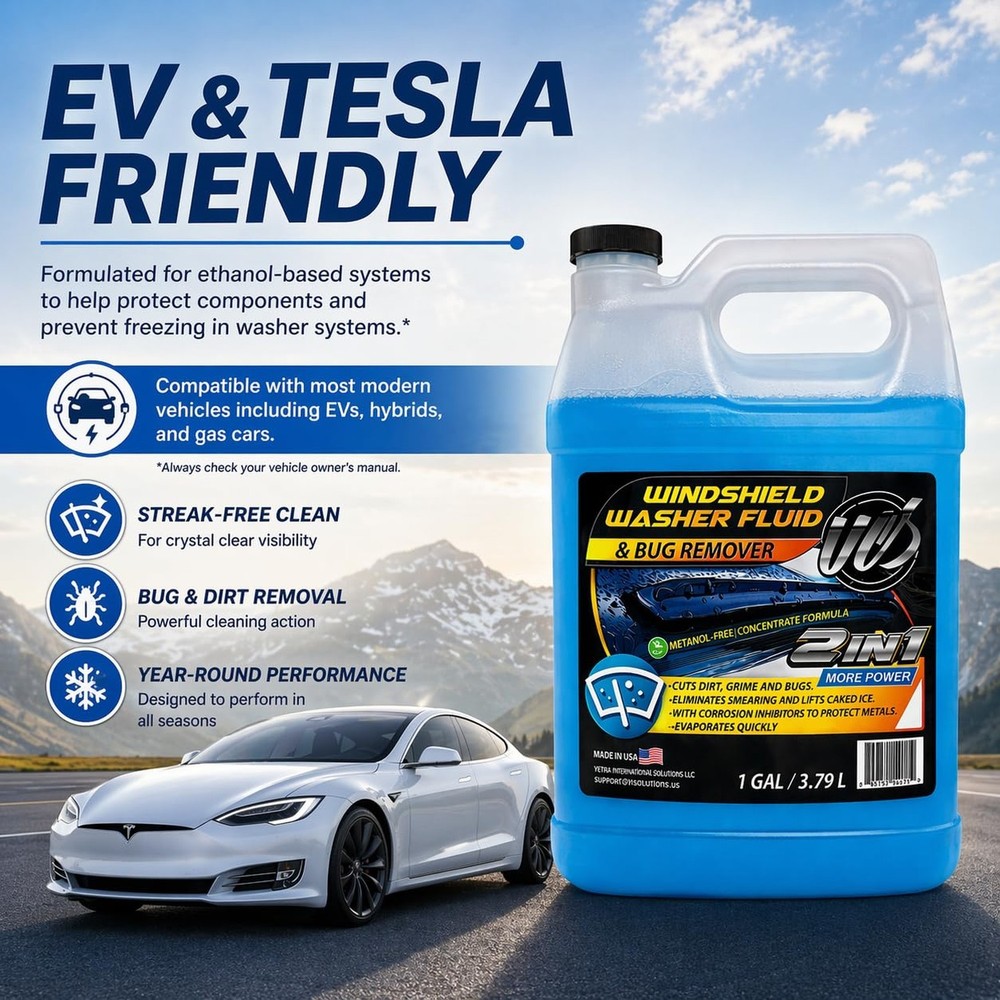 UCS Windshield Washer Fluid 2-in-1 Bug Remover – Ready to Use Formula R