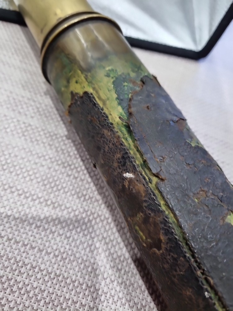 Victorian Bronzed Single Draw Telescope With Age Related Condition