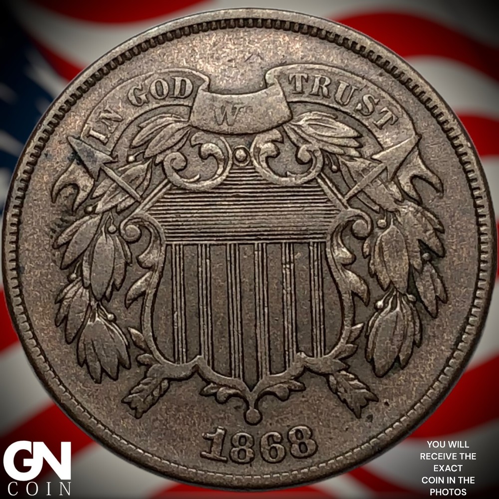 1868 2 Cent Piece Y5640