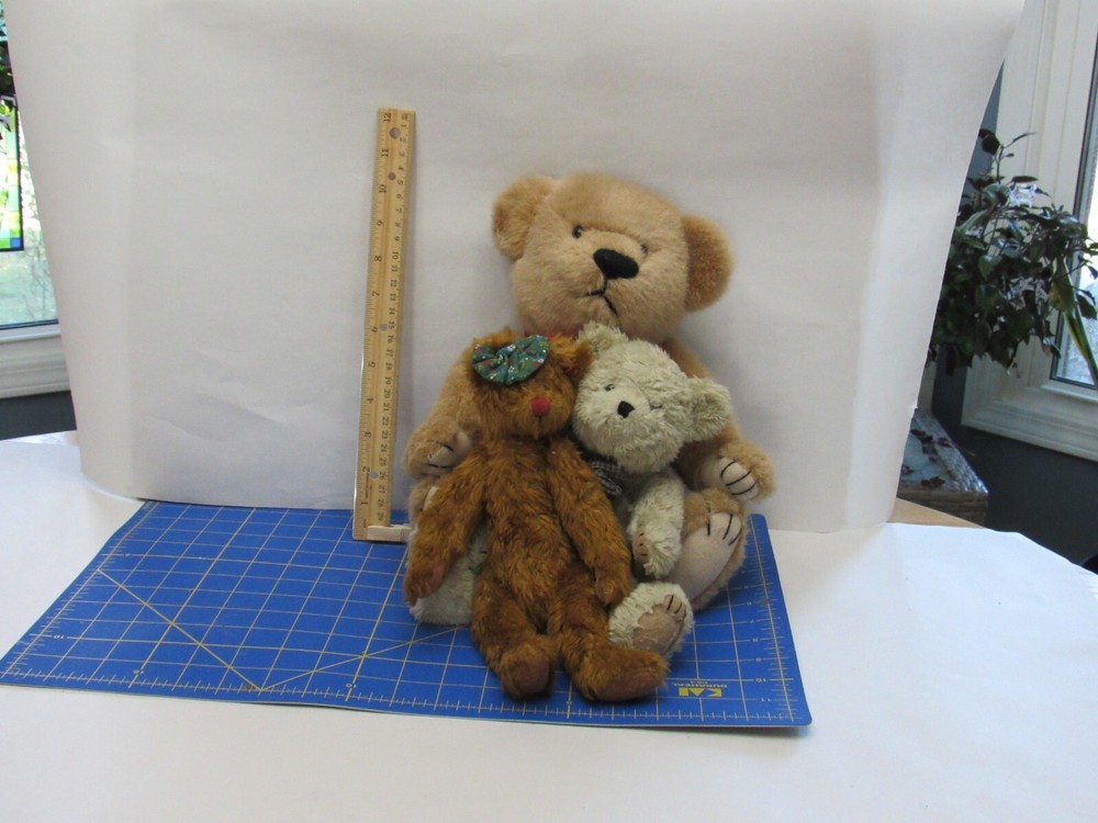 3 Vintage Teddy Bears