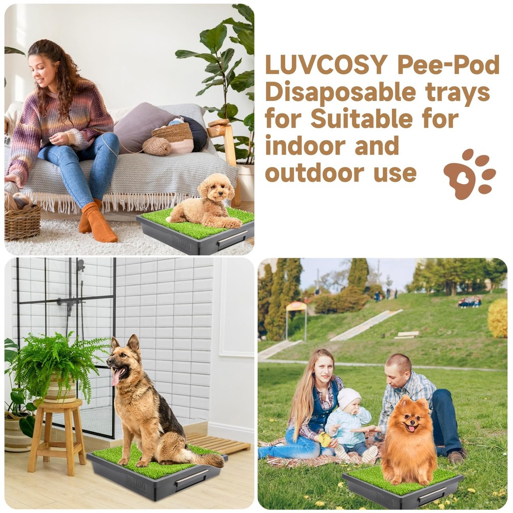 20-Pack Pet Loo Pee-Pod Refills with Sponge Compatible with PetSafe Portable ...
