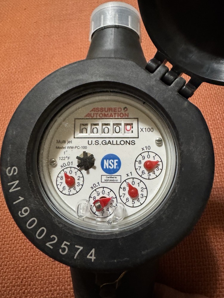 WM-PC-100 Series Plastic Water Meter 1"