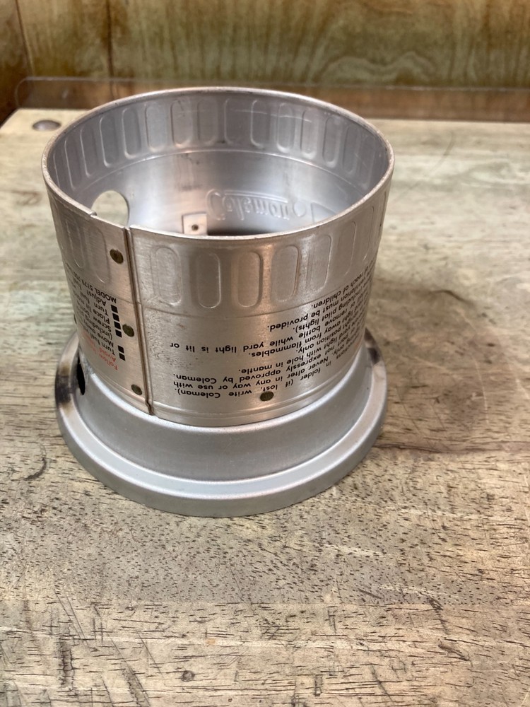 Coleman 5179 Propane Yard Light - Collar Globe Rest - Surface Rust