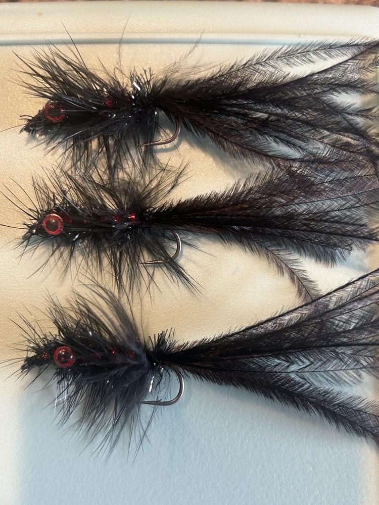 Size 2 Black Marauder  streamer fly