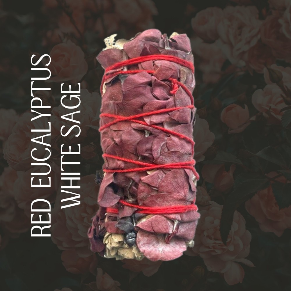 Red Eucalyptus & White Sage 4" Bundled Smudge Sticks - Cleansing
