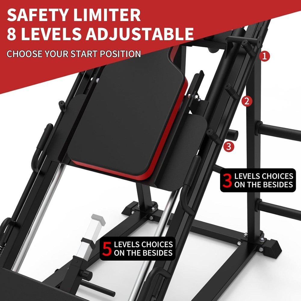 Leg Press Hack Squat Machine Leg Exercise Machine For Home Gym Strength Training