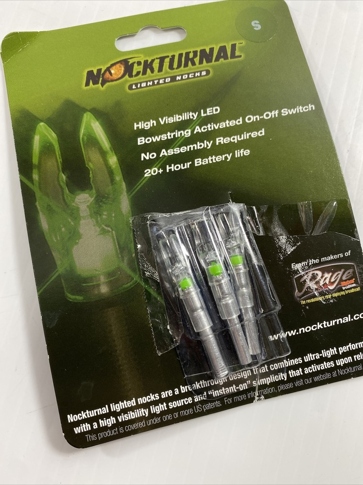 Mockturnal Lighted Nocks Green Size Small