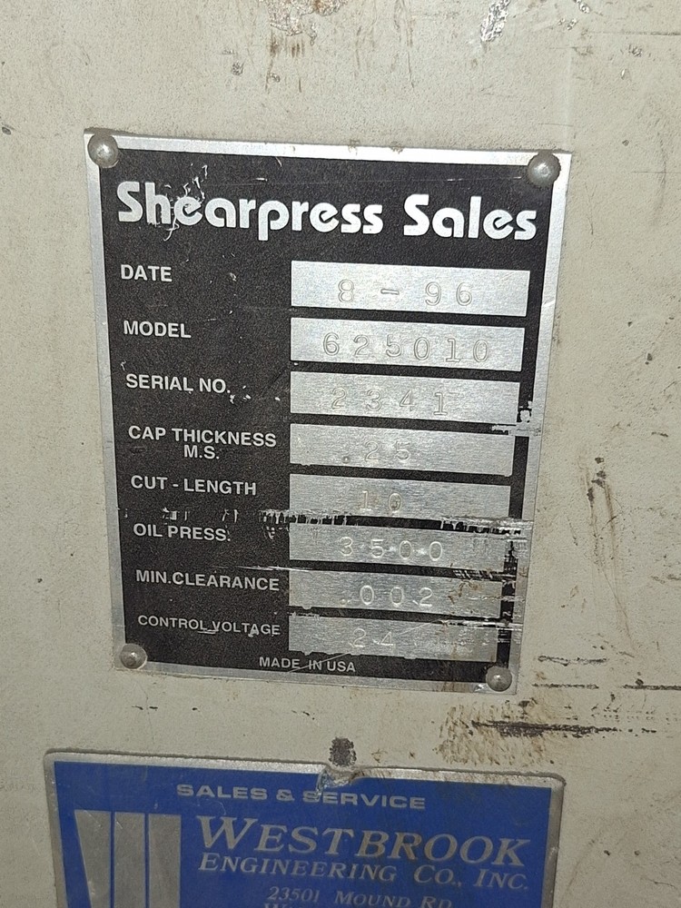 Accurshear hydraulic shear