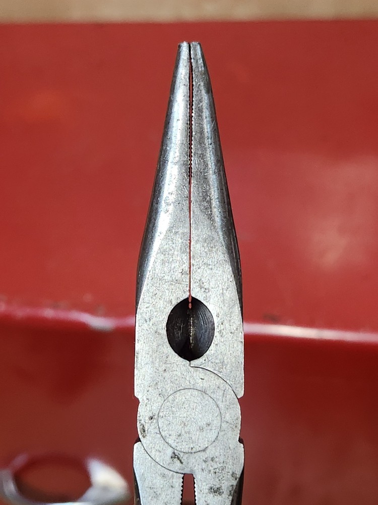 Mac Tools Needle Nose Pliers P301822 8" Red Handle