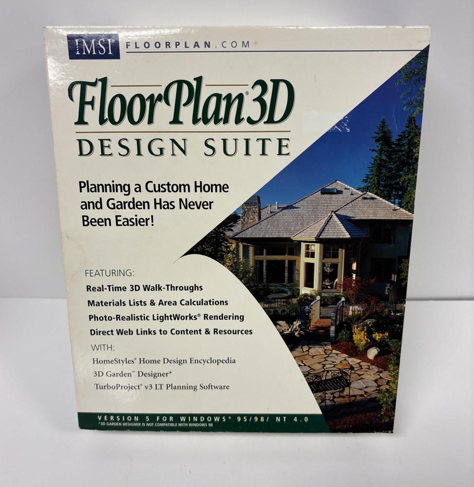 IMSI Floor Plan 3D Design Suite 2001 Version BIG BOX SEALED